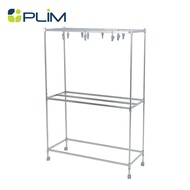 HomePro ราวตากผ้าสเตนเลส 6 เส้น มีล้อ  FORTE 1 เมตร แบรนด์ PLIM