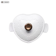 France LE CREUSET new lace carved wings 20cm heart-shaped love cast iron enamel pot home