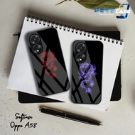 HP MV779 Softcase Glass Glitter Oppo A58 - Oppo A58 Silicone Case - Casing Latest Oppo A58hp