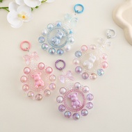 Cute cartoon teddy bear phone chain bead phone chain bag pendant keychain