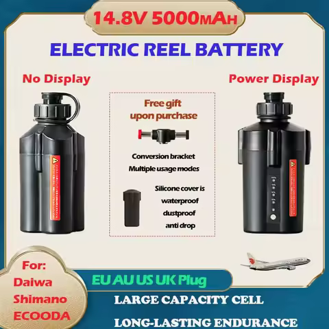 14.8V 5000mA Sea Fishing Reel Battery 5000mAh Electric Reel Lithium Battery For SHIMANO DAIWA ECOODA
