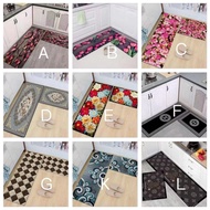M (40*60+40*120cm) 2 in 1 Crystal Velvet kitchen mat / Rugs / Floor mats / Carpets / Door mats