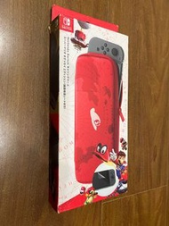 二手Switch 原廠奧德賽 紅色收納包 但是沒有送保護貼喔！