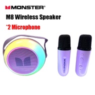 Monster M8 Wireless Bluetooth Speaker, 2 Micropphone High-Quality Microphone, Sound System, Small An