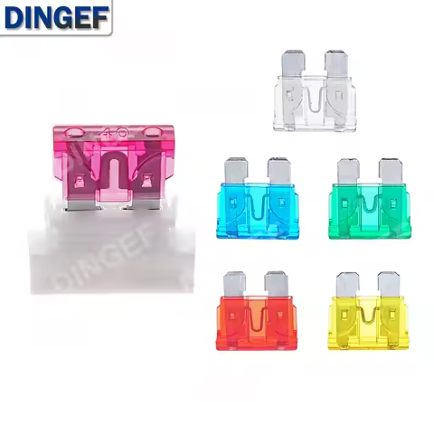 5PCS Auto Standard Middle Fuse Holder + Car Boat Truck ATC ATO Blade Fuse 1A 2A 3A 4A 5A 7.5A 10A 15