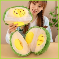 Plush Durian Stuffed Toy Durian Stuffed Fruit Plush Doll Toy Detachable Durian Doll Toy Soft Throw P