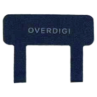 OVERDIGI 機殻掛繩片尼龍雙環  藍色  1個