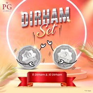 Public Silver Dirham Set (Ag 999) - 5 dirham + 10 dirham
