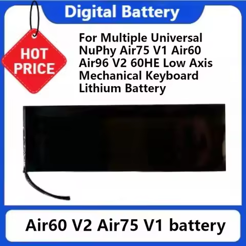 3339115 Battery for Multiple Universal NuPhy Air75 V1 Air60 Air96 V2 60HE Low Axis Mechanical Keyboa