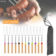 Smores Sticks For Fire Pit Long Telescoping Rotating Smores Skewers Backyard BBQ