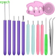 EPOCH 12PCS Quilling Needle Kit, Paper Craft Paper Curling Paper Quilling Tools, DIY Quilling Slotte