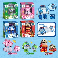 Ro Rongdafeng Deformation Police Car Polly Toys Genuine Large Deformation Robot poli Rescue Team Aut