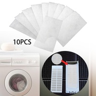 Kodaily 10Pcs Washing Machine Lints Filter Cotton Paper Filter Strainer Practical Aquarium Filter Media Household Washer Lints Filter