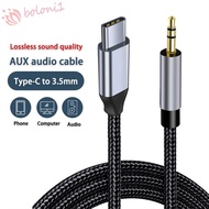 [READY STOCK] Aux Audio Cable Car Aux Cable 1M/2M Type C Male 3.5mm Male Adapter Cable Speaker Wire 