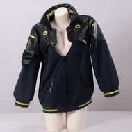 HOLOUN รีเบคก้า Edgerunners เครื่องแต่งกายอะนิเมะคอสเพลย์เกมแจ็คเก็ตแบบเท่เครื่องแบบชุดชั้นใน Headwe