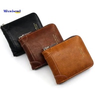 Vintage Small Zipper Wallet for Men - Short Purse