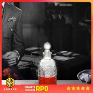 HUANYI Whisky Decanter Glass Bitter Bottle Liquor Scotch Luxury 240ml - HY-24 Original 99 Square