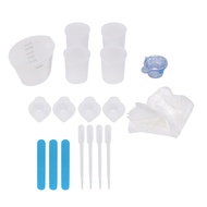 Silicone Measuring Cups for Epoxy Resin,Resin Supplies with 250&amp;100Ml Silicone Cups,,Epoxy Mixer,Color Cups,Mixing Tools