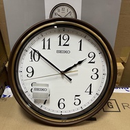 [Original] Seiko Clock QHA008B Decorator Brown Analog Quartz Retro Wall Clock QHA008