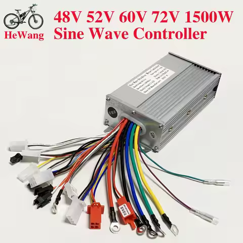 48V 52V 60V 64V 72V Sine wave controller Ebike 1000W 1500W brushless motor controller MAX 30A for el