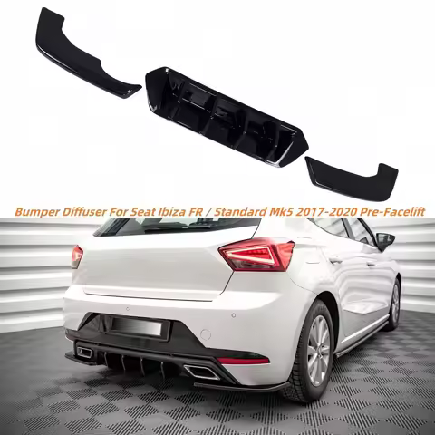 MAXTON Design Car Rear Bumper Diffuser For Seat Ibiza FR / Standard Mk5 2017-2020 Pre-Facelift Tunin