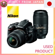 【Used】Nikon Digital SLR Camera D5100 Double Zoom Kit D5100WZ【Direct from Japan】