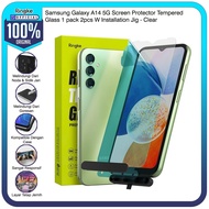 Ringke Samsung A14 Screen Protector Tempered Glass Pack + Install Kit