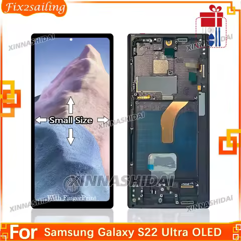 OLED For Samsung S22 Ultra Small Size LCD Display Touch Screen Digitizer Assembly For Samsung Galaxy