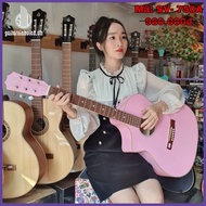 Acoustic guitar with tuning lever SV-A1CL pink - Easy to practice low Aciton - Includes 7 accessorie