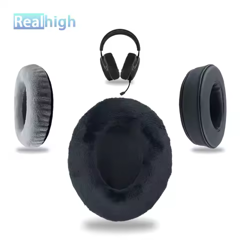 Realhigh Replacement Earpad For Corsair HS50 Pro Stereo,HS60 Pro Stereo,HS70 Headphones Thicken Memo