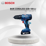Bosch Cordless Drill Mesin Bor Baterai 18V Gsb 180 Li
