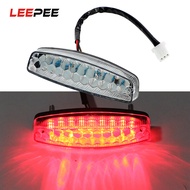 Leepee ไฟเบรคท้ายรถมอเตอร์ไซด์ไฟท้าย LED ไฟแสดงสถานะนักแข่งคาเฟ่ไฟรถจักรยานยนต์สำหรับรถ ATV Quad Kart