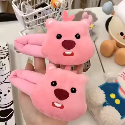 loppy anime peripheral cartoon BB clip creative personality kawaii hairpin hair band grab clip girl 