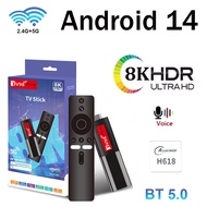 Android 14 Tv Stick Tv98 Atv 8k Mini Sokongan 8k 4k Video Bt5.0 4g 5g Dual Wifi 6 Suara Jauh H618 Qu