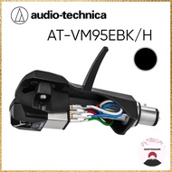 Audio-Technica AT-VM95EBK/H VM Type Stereo Cartridge with Headshell, Elliptical, AT-VM95 Series, Bla