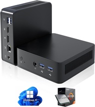 Mini PC, Home Theater PC, Windows 11 Pro Mini Desktop Computer with AMD 3750H (Up to 4.0 GHz) 16GB D