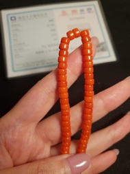 天然6mm红珊瑚半成品，可以自己DIY
