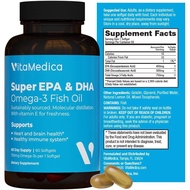 High Efficiency, Super EPA/DHA Fish Oil 750mg Essential Fatty Acids | EPA and DHA | Heart Health, Br