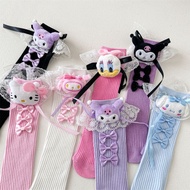 Children's Socks Middle Tube Lace Socks Doll Girls' Socks Baby Bow Middle Tube Socks Children's Sock
