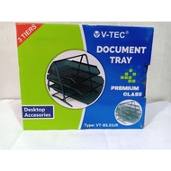 V-TEC 3-Tier Iron Wire DOCUMENT TRAY Paper Rack®