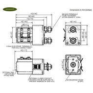 SW80B-4 DC24V Single-Acting Solenoid Contactor SW80-164L for Electric Forklift 125A Albright Single-