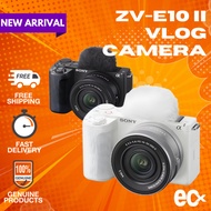 Sony ZV-E10 II Mirrorless Camera 16-50mm Power Zoom Lens Lens 26MP APS-C 4K60p AI Autofocus Vlogging