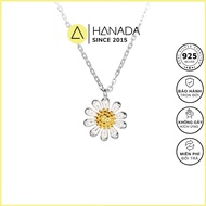 Hanada 925 Silver Necklace Simple Chrysanthemum Necklace 0118 F2