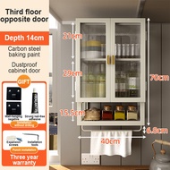 Kitchen storage cabinet Wall cupboard Cupboard organizer  Wall-mounted cabinets  without drilling