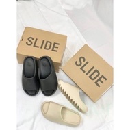 [PanPan] adidas Yeezy Slide Onyx Slippers Black Soul HQ6448/White FZ5897