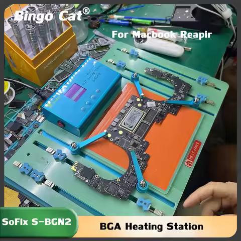 SoFix S-BGN2 Mini BGA Heating Station For Macbook Pro Mac Logic Motherboard Heat Solder Welding T2 C