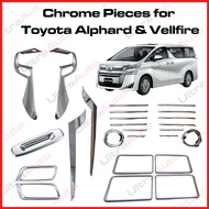 Toyota Alphard Vellfire ANH30 Chrome Accessories Cover TrimStrip (2015-2020) 30 Series Garnish