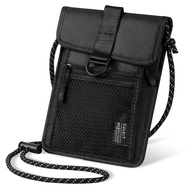 ผู้ถือกระเป๋าใส่หนังสือเดินทาง VULKIT-คอ Dompet Travel การป้องกันอาร์เอฟไอดีกระเป๋าคอสำหรับผู้ชายผู้