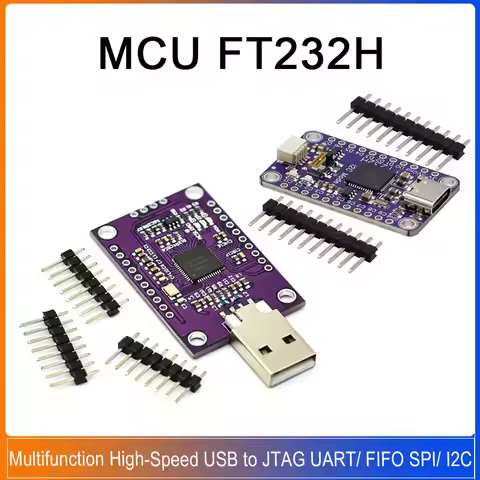 MCU FT232H USB to JTAG UART FIFO SPI I2C High Speed Multifunction FT232H Serial Port Module