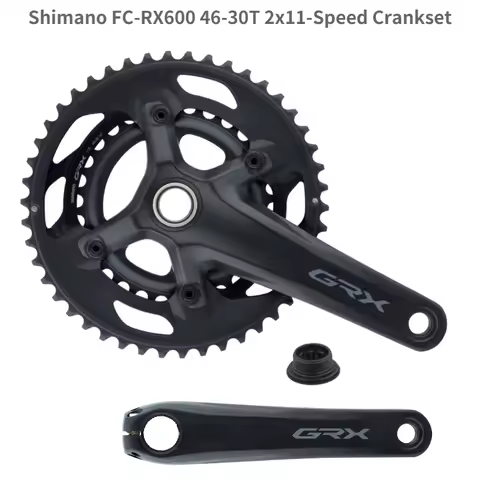 SHIMANO GRX FC RX600 2X11 Speed Crankset RX600 Crank Road Bike Crankset 170mm 46-30T 2*11 speed